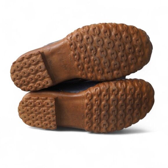 L.L. Bean Vintage Maine Hunting Shoe Ankle Duck Boots Navy / Brown Women's 7 - Picture 8 of 11